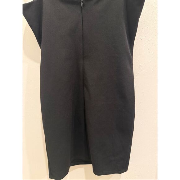 Udt Fashion Youth Girls Un Deux Trois Crepe Bow Fitted Dress Black White Size 14 - Picture 5 of 6